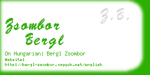 zsombor bergl business card